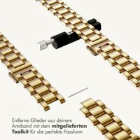 Selencia Slim Stahlgliederarmband für Apple Watch | 38/40/41/42 mm - Gold