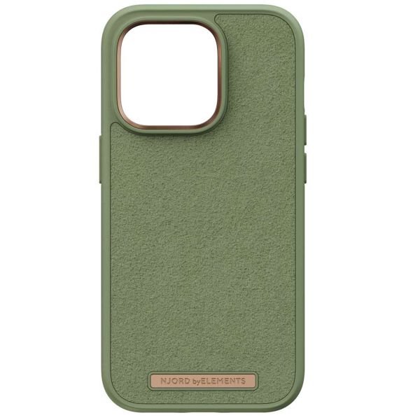 Njorð Collections Wildleder Comfort+ Case für das iPhone 14 Pro - Olive