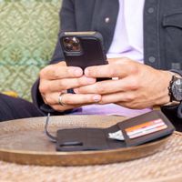 Accezz Premium Leather 2 in 1 Wallet Bookcase Samsung Galaxy A54 (5G) - Schwarz