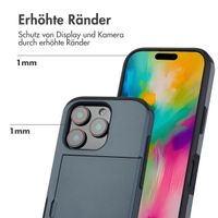 imoshion Backcover mit Kartenfach Apple iPhone 16 Pro - Dunkelblau