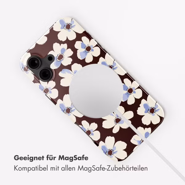 Selencia Vivid Rückabdeckung mit MagSafe Apple iPhone 16 - Choco Flower Pop