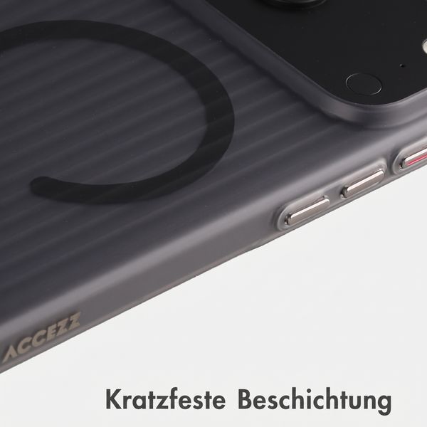 Accezz Lite Backcover mit MagSafe | Fluted | Apple iPhone 18 Pro / 17 Pro - Grau