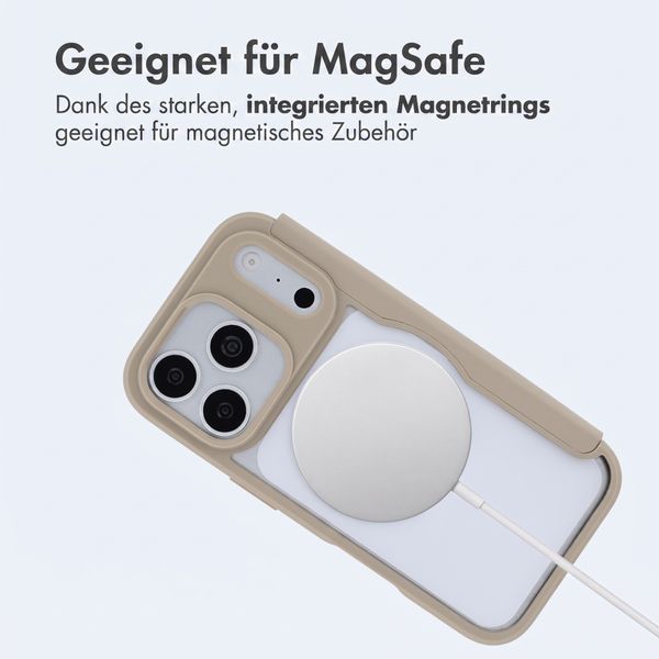 imoshion Transparente Bookcase mit MagSafe Apple iPhone 18 Pro / 17 Pro - Beige