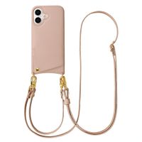 Selencia Nova HandyHülle mit Kordel und Kartenhalter Apple iPhone 17 - Dusty Rose