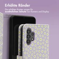 imoshion Design Klapphülle Samsung Galaxy A13 (4G) - White Daisy