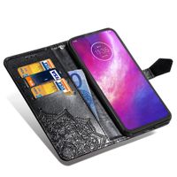 Mandala Klapphülle Schwarz für Motorola Moto G8 Power