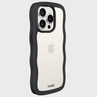 Holdit Wavy Case für das Apple iPhone 14 Pro Max - Black / Transparent