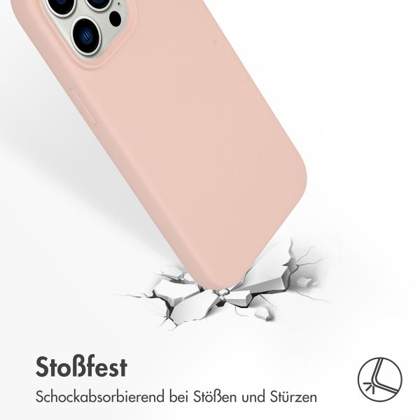 Accezz Liquid Silikoncase für das iPhone 14 Pro Max - Rosa