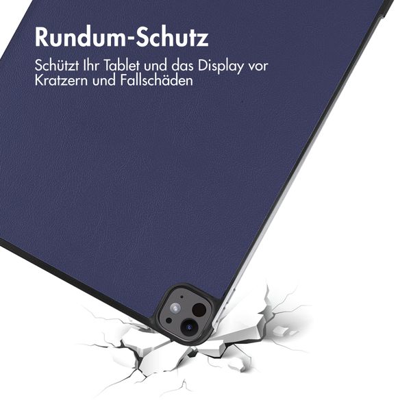 imoshion Trifold Klapphülle Apple iPad Pro 13 (2024) M4 - Dunkelblau
