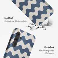 Selencia Vivid Back Cover Samsung Galaxy A55 - Wave Vibes Classic Blue
