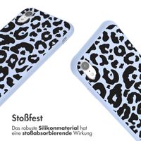 imoshion Silikonhülle design mit Band für das iPhone Xr - Animal Lila