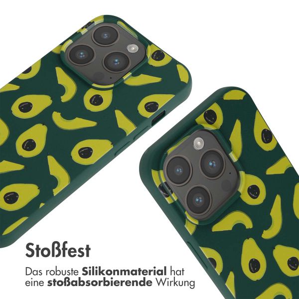 imoshion SilikonHülle design mit Band Apple iPhone 15 Pro - Avocado Green