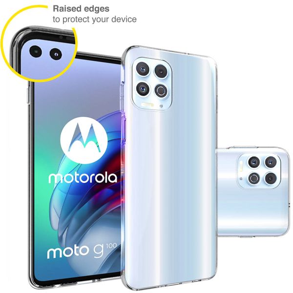 Accezz Clear TPU Backcover Motorola Moto G100 - Transparent