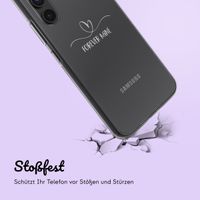 Personalisierte Hülle mit Buchstaben iPhone 15 - Transparent