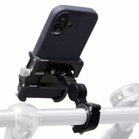 imoshion Aluminium Fahrrad-Handyhalterung - 360° drehbar - Leichtgewicht - Universell - Schwarz