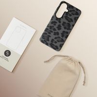 Selencia Sabi Backcover Leopardenmuster mit MagSafe Samsung Galaxy S26 - Midnight Black