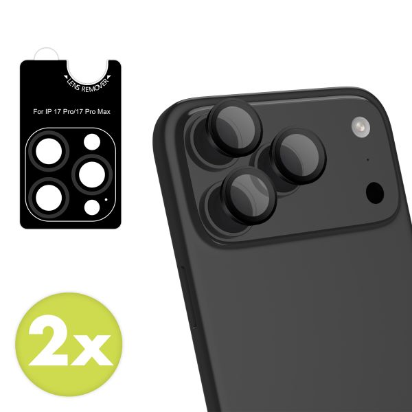 imoshion 2er Pack Kameraobjektivschutz für das Apple iPhone 17 Pro / 17 Pro Max - Schwarz