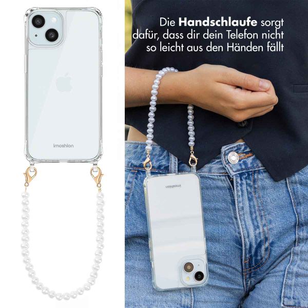 imoshion Backcover mit Handyketten Apple iPhone 15 - Perlen