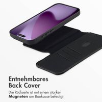 Accezz 2-in-1 Klapphülle aus Leder mit MagSafe Apple iPhone 17 Pro Max - Onyx Black