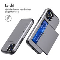 imoshion Backcover mit Kartenfach Apple iPhone 15 - Grau