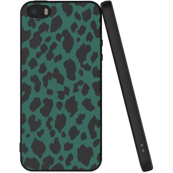 imoshion Design Hülle iPhone 5 / 5s / SE - Leopard - Grün / Schwarz