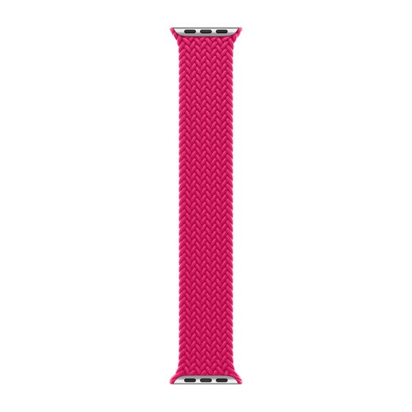 Apple Geflochtenes Solo Loop für  Apple Watch | 44/45/46/49 mm - Größe 4 - Raspberry