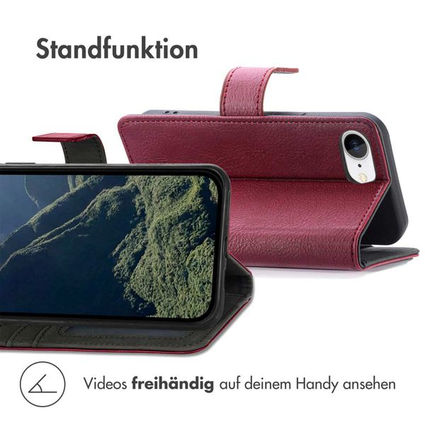 imoshion Luxuriöse Klapphülle Apple iPhone 17e / 16e - Bordeaux