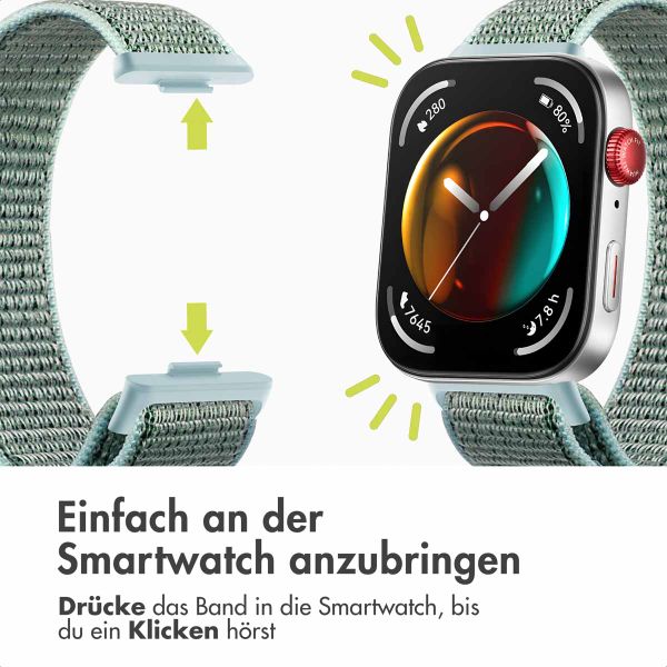 imoshion Nylonarmband für das Huawei Watch Fit 4 / 4 Pro - Blue Ocean