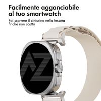 Accezz Nylon Alpine Armband für Samsung Galaxy Watch Ultra 2 (2026) / Ultra (2024/2025) - Polarstern