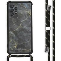 imoshion Design Hülle mit Band für das Samsung Galaxy A52(s) (5G/4G) - Black Marble