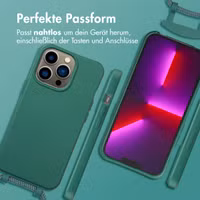 imoshion Color Backcover mit abnehmbarem Handykette und MagSafe Apple iPhone 13 Pro - Dunkelgrün