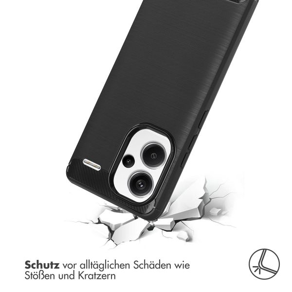 imoshion Brushed Back Cover Xiaomi Redmi Note 13 Pro Plus (5G) - Schwarz