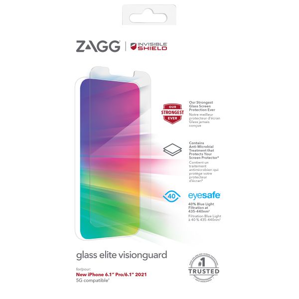 InvisibleShield Glass Elite VisionGuard-Displayschutzfolie iPhone 13 / 13 Pro - Transparent