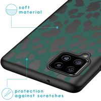 imoshion Design Hülle Samsung Galaxy A42 - Leopard - Grün / Schwarz