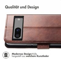 imoshion Luxuriöse Klapphülle Google Pixel 7a - Dunkelbraun