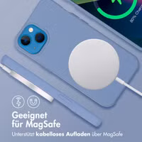 imoshion Color Backcover mit abnehmbarem Handykette und MagSafe Apple iPhone 13 - Ash Blue