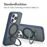 Accezz Ring Stand Backcover mit MagSafe für das iPhone 15 Pro - Blue