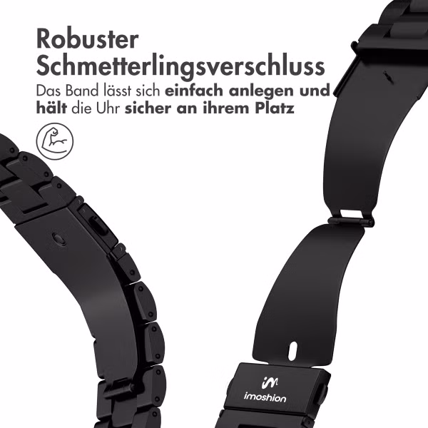 imoshion Edelstahlarmband für Samsung Galaxy Fit 3 - Schwarz