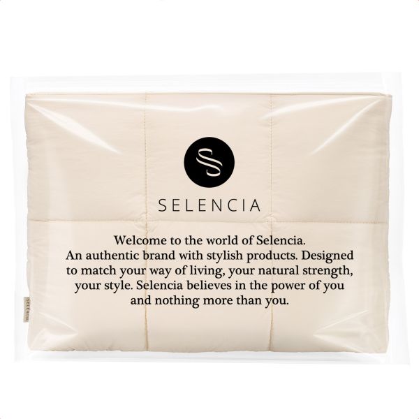 Selencia Vaya Puffy Laptoptasche 16 Zoll - Soft Ivory