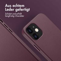 Accezz MagSafe Leather Backcover für das iPhone 12 (Pro) - Heath Purple