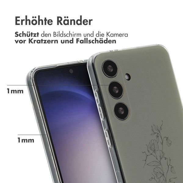imoshion Design Hülle Samsung Galaxy S24 - Floral Green