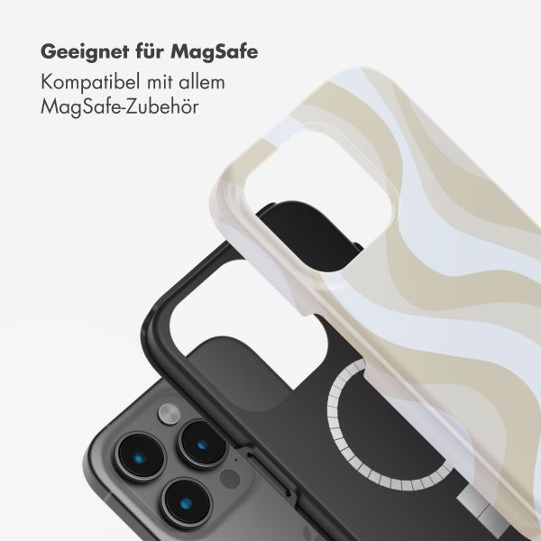 Selencia Vivid Rückabdeckung mit MagSafe Apple iPhone 15 Pro Max - Desert Waves Beige