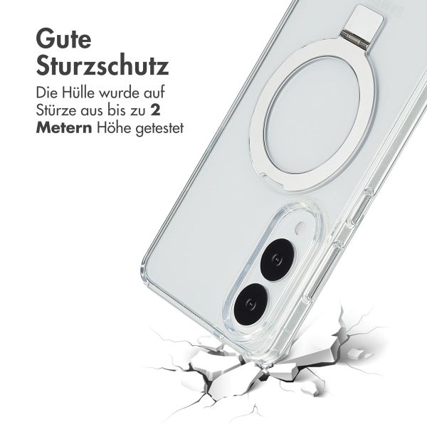 Accezz Ring Stand Backcover mit MagSafe Samsung Galaxy S25 Edge - Transparent