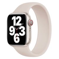 Apple Silikon Solo Loop für die Apple Watch | 44/45/46/49 mm - Größe 4 - Sternenlicht