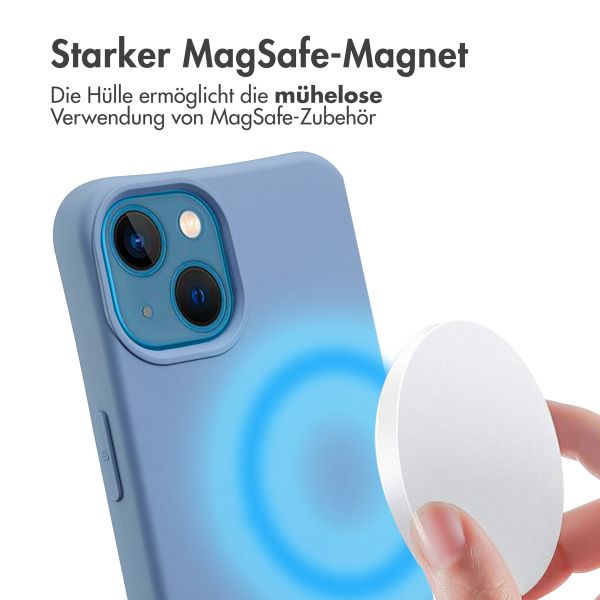 imoshion Color Backcover mit abnehmbarem Handykette und MagSafe Apple iPhone 13 - Ash Blue