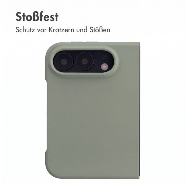 Accezz Liquid Silikoncase mit MagSafe Apple iPhone Duo - Cooper Green