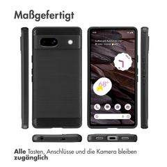 imoshion Brushed Back Cover Google Pixel 7a - Schwarz