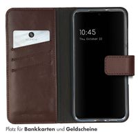Selencia Echtleder Klapphülle Samsung Galaxy S23 - Braun