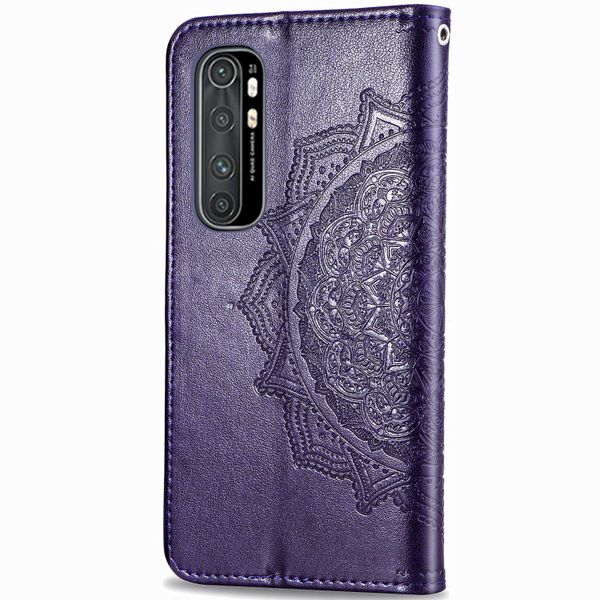 Mandala Klapphülle Xiaomi Mi Note 10 Lite - Violett