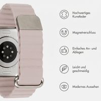 imoshion Magnetisches Kunstlederarmband für Apple Watch | 44/45/46/49 mm - Beige